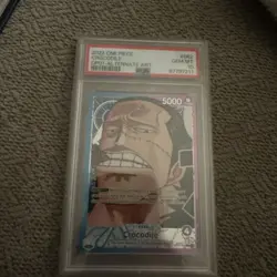 One Piece Card Game Romance Dawn Crocodile Parallel Alt Art OP01-062 PSA 10 - Image 2