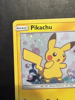 Pikachu & Mimikyu 2019 Sun Moon Black Star Holo Promo SM162 Pokemon (2 SWIRLS ) - Image 4