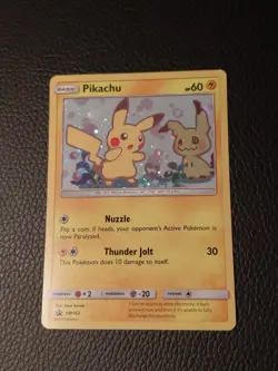 Pokemon 2019 Pikachu Holo Promo #SM162 Black Star Promo Rare Sun And Moon - Image 1