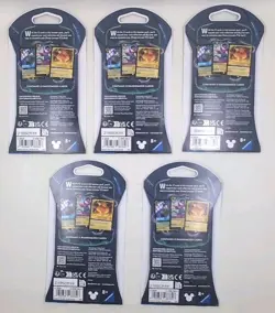 DISNEY LORCANA WHISPERS IN THE WELL Sleeved Booster Packs Lot of 5 Same Day Ship - Image 2