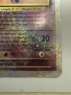 Pokemon Gengar TCG Reverse Holo 11/110 Legendary Collection - Image 5