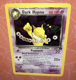 DARK HYPNO Pokemon Card 9/82 WoTC 2000 HOLO TCG Original Vintage RARE Rocket - Image 1