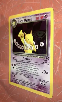 DARK HYPNO Pokemon Card 9/82 WoTC 2000 HOLO TCG Original Vintage RARE Rocket - Image 4