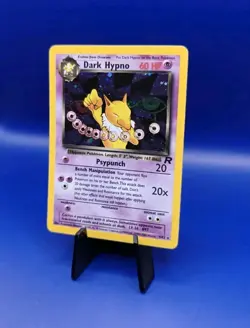 Dark Hypno 9/82 Team Rocket Set Holo Rare Pokemon Card Nintendo TCG WOTC LP - Image 3