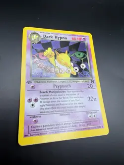 Dark Hypno 9/82 1st Edition Holo Rare Team Rocket Pokemon Card WOTC TCG 1999 - Image 2