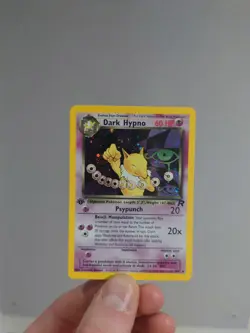 Dark Hypno 9/82 1st Edition Holo Rare Team Rocket Pokemon Card WOTC TCG 1999 - Image 1