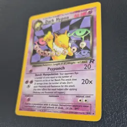 Pokemon Dark Hypno 9/82 Holo Team Rocket TCG Card Unlimited Rare WOTC LP - Image 3