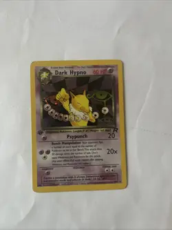 Dark Hypno 9/82 1st Edition Holo Rare Team Rocket Pokemon Card WOTC TCG 1999 - Image 1