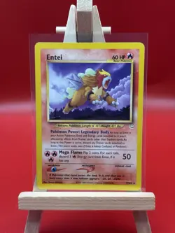 Entei 17/64 Neo Revelation Non-Holo Rare Pokemon Card (LP) - Image 1