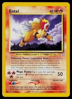 Pokemon Card - Entei Neo Revelation 17/64 Rare - Image 1