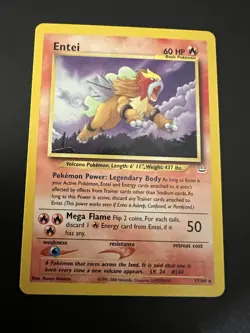Entei 17/64 Neo Revelation Unlimited 2001 Pokemon Card Rare NM - Image 1
