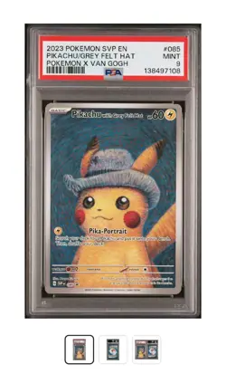 PSA 9 - Pikachu with Grey Felt Hat 085 Sv: Scarlet & Violet Promo Cards Regular - Image 1
