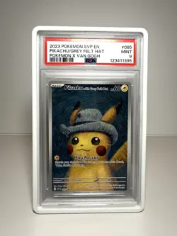 PSA 9 Pikachu with Grey Felt Hat 085 Sv: Scarlet & Violet Promo Cards Regular - Image 1