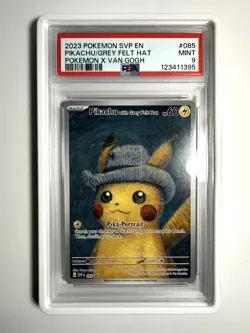 PSA 9 Pikachu with Grey Felt Hat 085 Sv: Scarlet & Violet Promo Cards Regular - Image 3