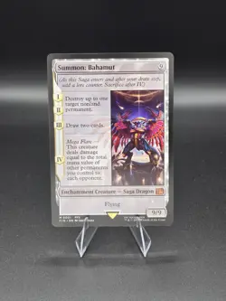 Summon: Bahamut- Final Fantasy Magic the Gathering- M 0001- Non Foil- Mythic NM - Image 1