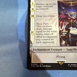 Summon: Bahamut- Final Fantasy Magic the Gathering- M 0001- Non Foil- Mythic NM - Image 5