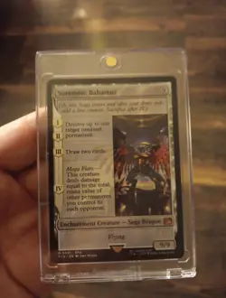 Summon: Bahamut- Final Fantasy Magic the Gathering- M 0001- Non Foil- Mythic NM - Image 1