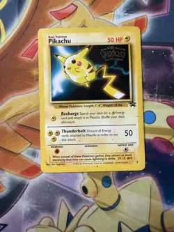 Pikachu Black Star Promo No. 4-WB Kids Movie Stamp- -WOTC-Pokemon Vintage - Image 1