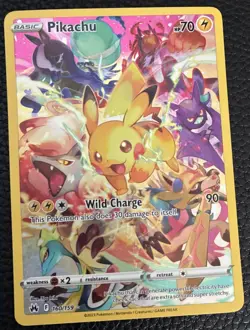 Pikachu (Secret) 160/159 Crown Zenith Holo LP+ - Image 1