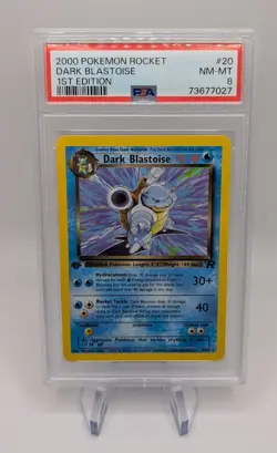 Dark Blastoise 20/82 Team Rocket 1st Edition Rare PSA 8 Pokemon Card 2000 20/82 - Image 1