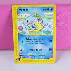 Wooper 117/147 Aquapolis Regular Pokemon Card Moderately Played MP - Image 1