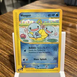Pokemon TCG Aquapolis WOOPER Regular, Common - 117/147 NM Vintage WOTC - Image 1