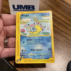 Pokemon TCG Aquapolis WOOPER Regular, Common - 117/147 NM Vintage WOTC - Image 2