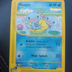 Pokemon TCG Aquapolis WOOPER Regular, Common - 117/147 NM Vintage WOTC - Image 1