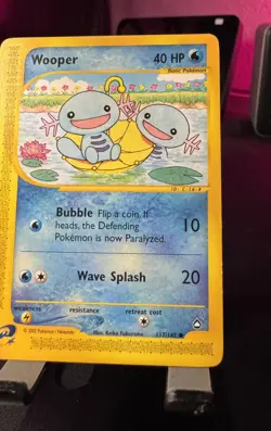 Aquapolis Wooper 117/147 Non-Holo LP- E-Series Pokemon TCG WOTC Ungraded - Image 3