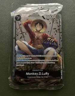 P-075 Monkey.D.Luffy Promo Card TS-02 Tin Set 02 ENGLISH SEALED IN HAND - Image 1
