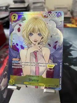 Stussy Alt Art OP13-110 SR Carrying on His Will ONE PIECE Card Game NM - Image 1