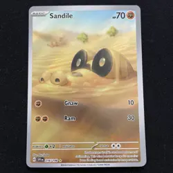 Sandile 216/198 - Scarlet & Violet Base Illustration Rare - Pokemon TCG - Image 1