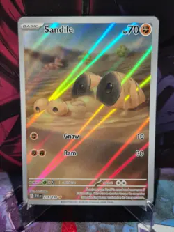 Pokemon TCG SV1: Scarlet & Violet Base Set - Sandile 216/198 (Illustration Rare) - Image 1