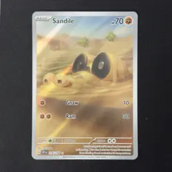 Sandile 216/198 Illustration Rare Scarlet & Violet Base Set Pokemon TCG English - Image 1