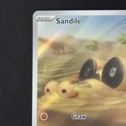 Sandile 216/198 Illustration Rare Scarlet & Violet Base Set Pokemon TCG English - Image 3
