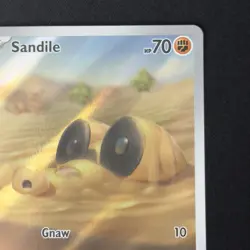 Sandile 216/198 Illustration Rare Scarlet & Violet Base Set Pokemon TCG English - Image 4