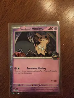 Team Rocket's Mimikyu (Prerelease) [Staff] 087/182 Miscellaneous Cards &... - Image 1