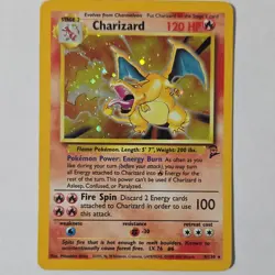 Charizard 4/130 Base Set 2 Holo Rare 120 HP Pokemon TCG Card - Image 1