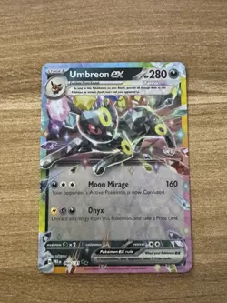 Umbreon EX 60/131 Double Rare Pokemon TCG Prismatic Evolutions Card NM - Image 1