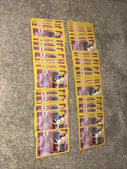 Pokemon Cards Base Set Mew None Holo Lot Of 100 Cards - Image 4