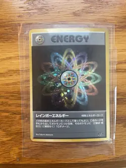 POKEMON CARD JAPANESE - RAINBOW ENERGY HOLO TEAM ROCKET LP - Image 1