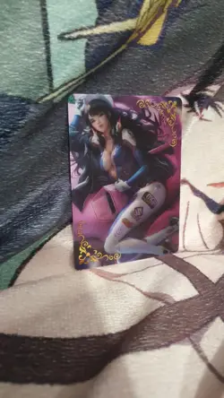 GODDESS STORY HOLOGRAM RARE DVA OVERWATCH ANIME WAIFU CARD - Image 1