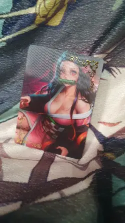 GODDESS STORY HOLOGRAM RARE NEZUKO DEMON SLAYER ANIME WAIFU CARD - Image 1