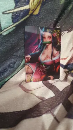 GODDESS STORY HOLOGRAM RARE NEZUKO DEMON SLAYER ANIME WAIFU CARD - Image 2