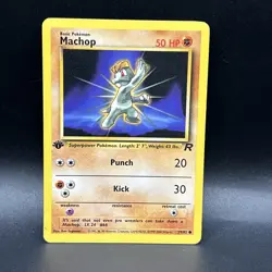 Pokemon Card TCG - Machop - Team Rocket - 59/82 - 1st Edition - Common - Image 1