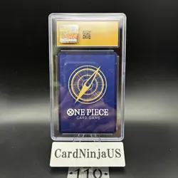 CGC PRISTINE 10 Monkey D Luffy P-043 One Piece Promotion Card Foil 2023 Weekly - Image 2