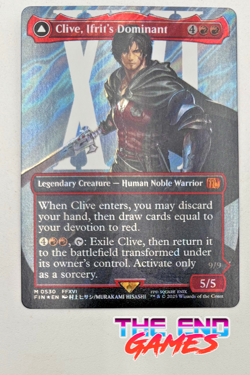 MTG Magic The Gathering | Clive Ifrit's Dominant Borderless Surge Foil NM SALE! - Image 1
