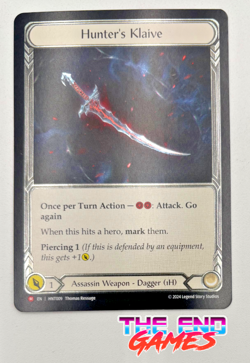 FAB COLD FOIL Hunter's Klaive - The Hunted Card # 009 NM HOT SALE! - Image 1