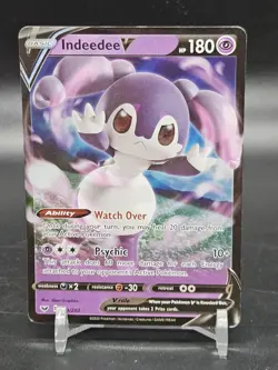 Indeedee V - 091/202 - Pokemon Sword & Shield Base Set Ultra Rare Card NM - Image 1