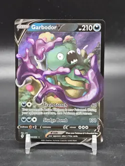 Garbodor V 100/203 Evolving Skies Ultra Rare Holo Pokemon TCG Card NM - Image 1